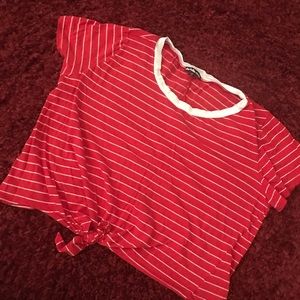 Red/White Plus Sized Shirt